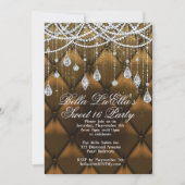 Invitations de Diamond, Pearls et Bling Party (Devant)