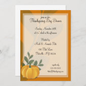 Invitations de dîner de jour de thanksgiving de (Devant / Derrière)