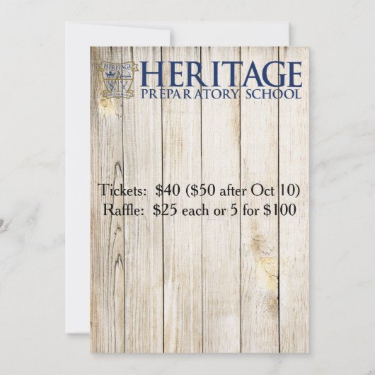 Invitations de dîner de poulet frit (Dos)