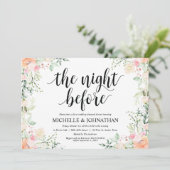 Invitations de dîner de répétition de mariage (Debout devant)