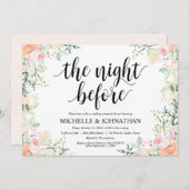 Invitations de dîner de répétition de mariage (Devant / Derrière)
