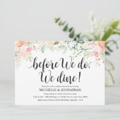 Invitations de dîner de répétition de mariage (Debout devant)