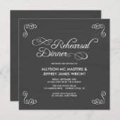 Invitations de dîner de répétition de tableau (Devant / Derrière)