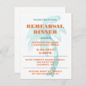 Invitations de dîner de répétition de typographie (Devant / Derrière)