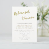 Invitations de dîner de répétition de typographie (Debout devant)