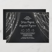 Invitations de dîner de répétition des lumières à  (Devant / Derrière)