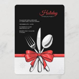 Invitations de dîner de vacances