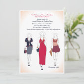 Invitations de dîner et de défilé de mode (Debout devant)