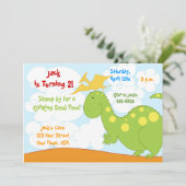 Invitations de dinosaure (Debout devant)