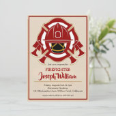 invitations de diplôme de pompier (Debout devant)