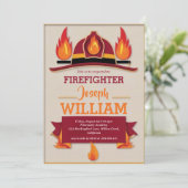 invitations de diplôme de pompier (Debout devant)