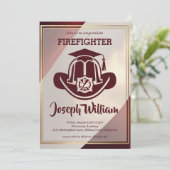 invitations de diplôme de pompier (Debout devant)