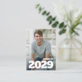 Invitations de diplôme photo MINI 3,5 po X 2,5 po (Debout devant)