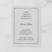 Invitations de diplôme photo MINI 3,5 po X 2,5 po (Dos)