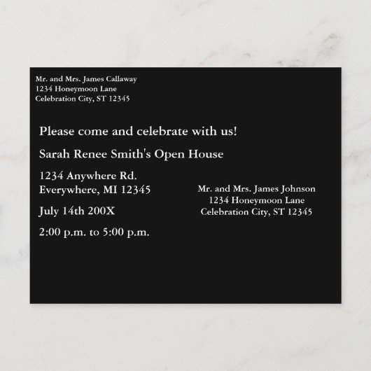 Invitations de diplômes (Dos)