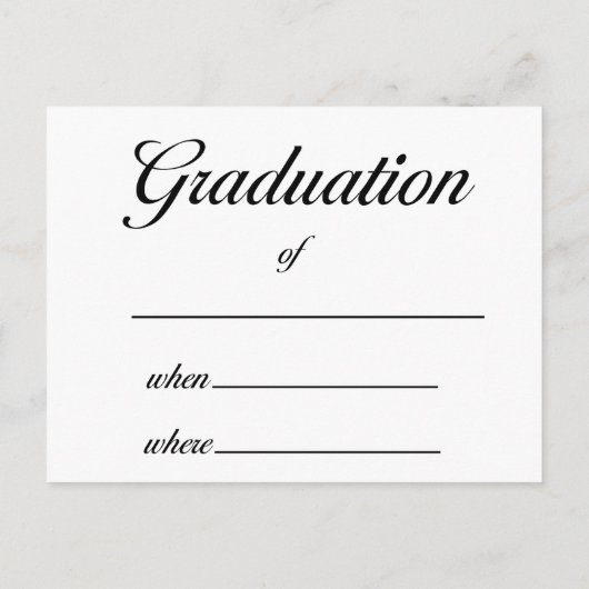 Invitations de diplômes (Dos)