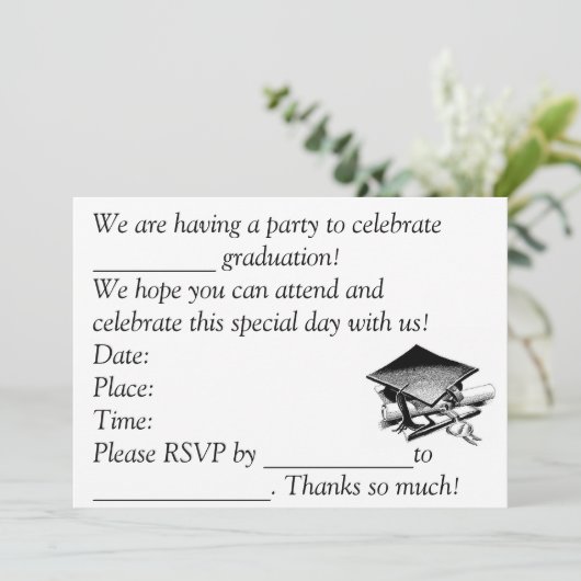 invitations de diplômes (Debout devant)