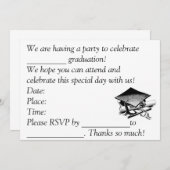 invitations de diplômes (Devant / Derrière)