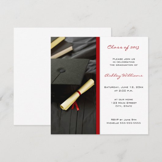 Invitations de diplômes (Devant / Derrière)