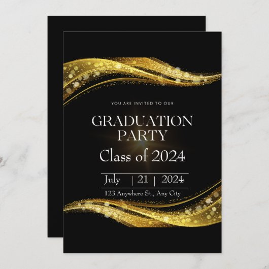 Invitations de diplômes (Devant / Derrière)