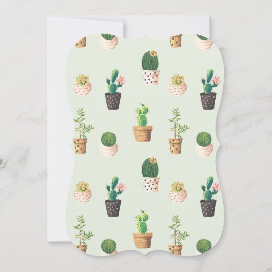 Invitations de diplômés de Fiesta Cactus du désert (Dos)