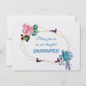 Invitations de diplômes de fille (Devant)