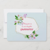 Invitations de diplômes de fille (Devant)