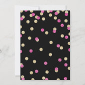 Invitations de diplômes de Parties scintillant ros (Dos)