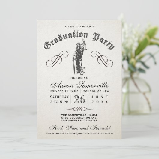 Invitations de diplômés des facultés de droit (Debout devant)