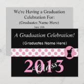 Invitations de diplômés des pharmacies roses et no (Devant / Derrière)