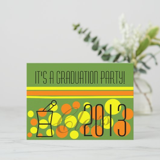 Invitations de diplômés des pharmacies vert (Debout devant)