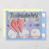 Invitations de diplômes d'hygiéniste dentaire (Devant / Derrière)