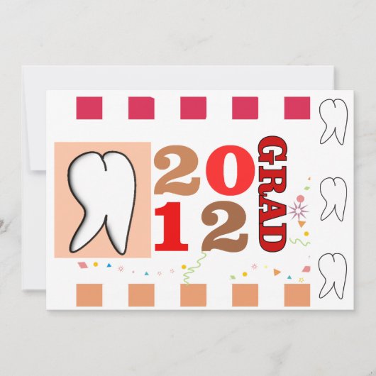 Invitations de diplômes d'hygiéniste dentaire (Devant)