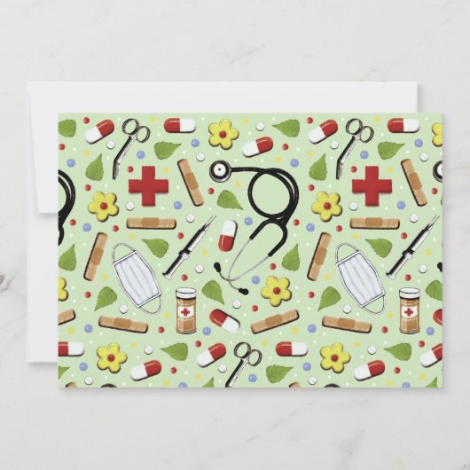 Invitations de diplômes d'infirmière (Dos)