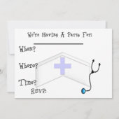 Invitations de diplômes d'infirmière (Dos)