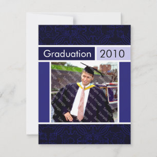 Invitations de diplômes du Blue Open House Party