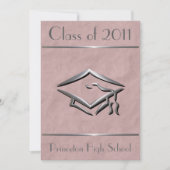 Invitations de diplômes élégantes et personnalisab (Devant)