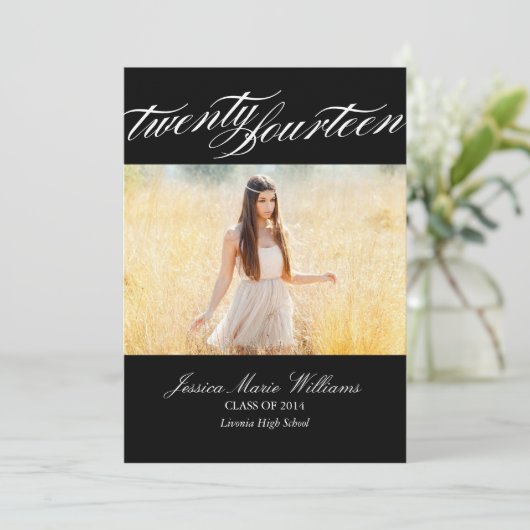 Invitations de diplômes élégantes pour 2014 (Debout devant)