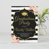 Invitations de diplômés en soins infirmiers Or et (Debout devant)