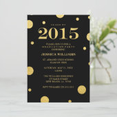Invitations de diplômés Gold Foil (Debout devant)