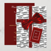 Invitations de diplômes - Hommes femmes diplômées (Devant / Derrière)