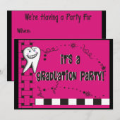 Invitations de diplômés hygiénistes dentaires (Devant / Derrière)