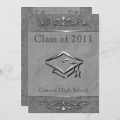 Invitations de diplômes personnalisables organisée (Devant / Derrière)