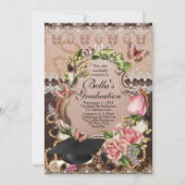 Invitations de diplômes pour filles (Devant)