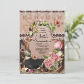 Invitations de diplômes pour filles (Debout devant)