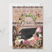 Invitations de diplômes pour filles (Dos)