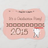 Invitations de diplômés professionnels dentaires # (Devant / Derrière)