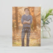 Invitations de diplômes simples | Catégorie 2017 (Debout devant)