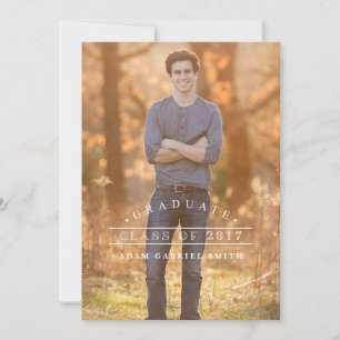 Invitations de diplômes simples Catégorie 2017