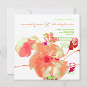 Invitations de Dogwood/Pink/pêche/mariage (Dos)